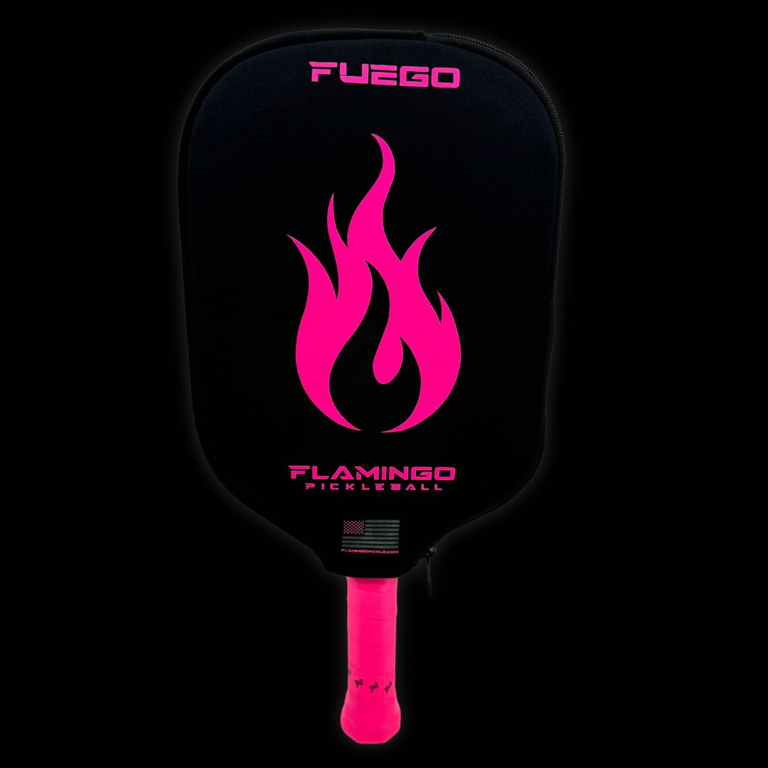 Fuego Pickleball Paddle (16mm) - Flamingo Pink + Free Paddle Cover