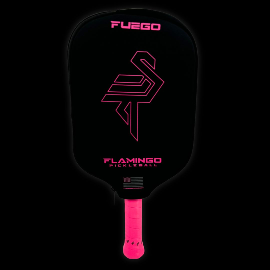 Fuego Pickleball Paddle (16mm) - Flamingo Pink + Free Paddle Cover