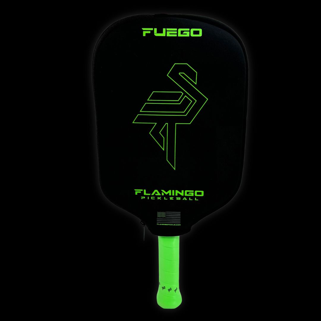 Fuego Pickleball Paddle (16mm) - Electric Lime + Free Paddle Cover