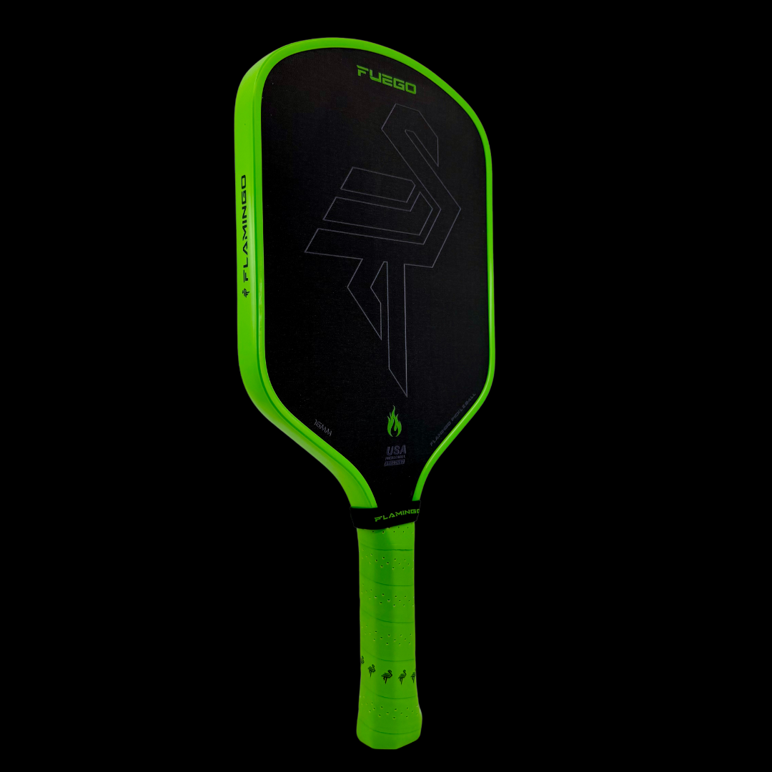 Fuego Pickleball Paddle (16mm) - Electric Lime + Free Paddle Cover