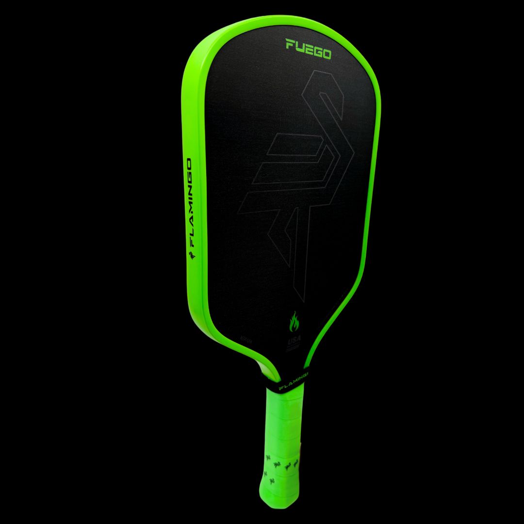 Fuego Pickleball Paddle (16mm) - Electric Lime + Free Paddle Cover