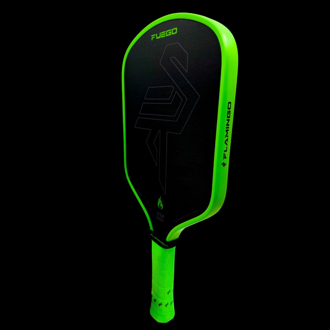 Fuego Pickleball Paddle (16mm) - Electric Lime + Free Paddle Cover