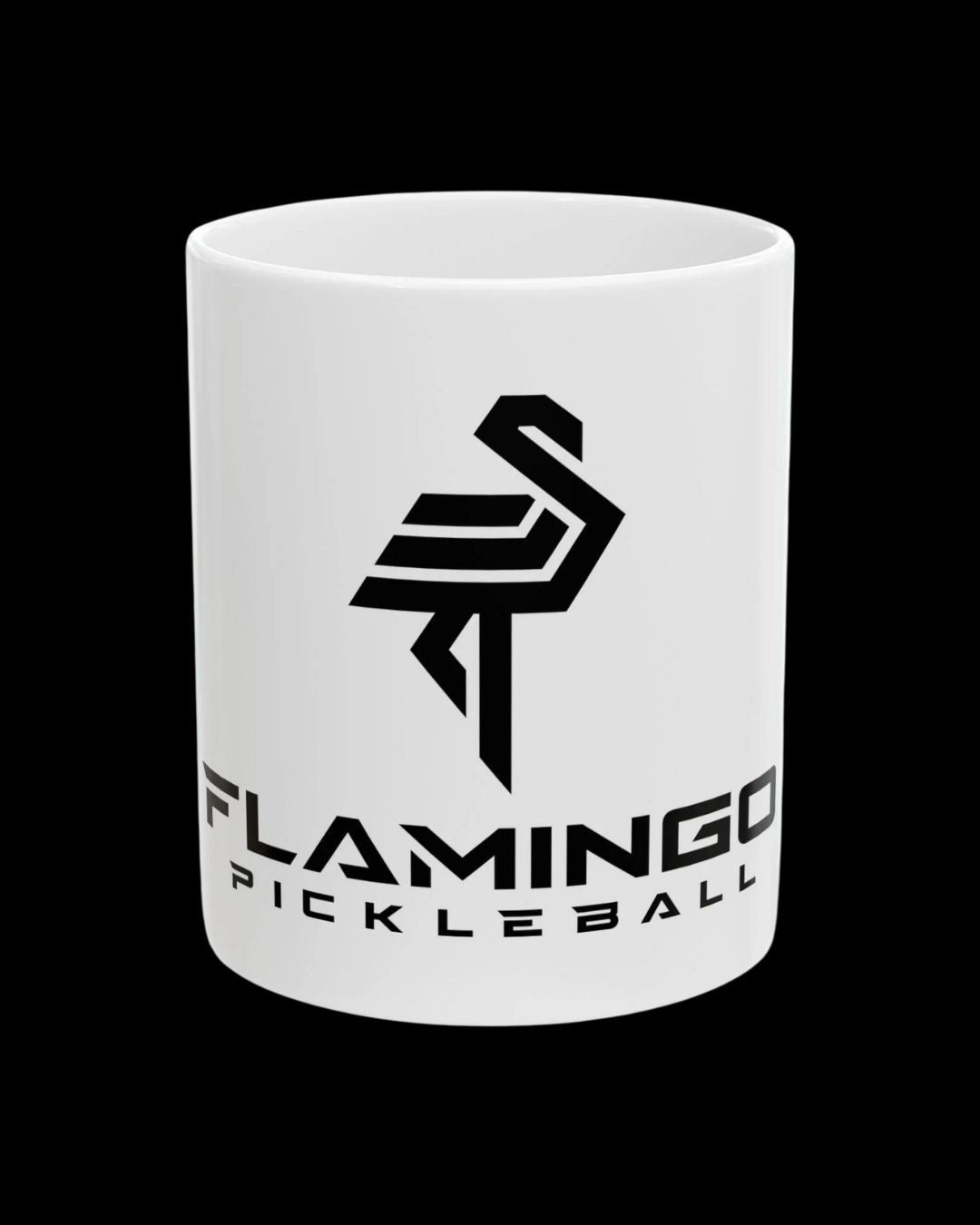 Black Flamingo Pickleball Mug