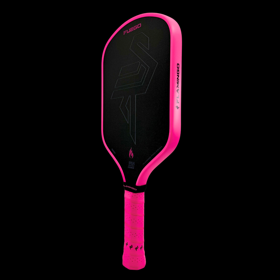 Fuego Pickleball Paddle (16mm) - Flamingo Pink + Free Paddle Cover