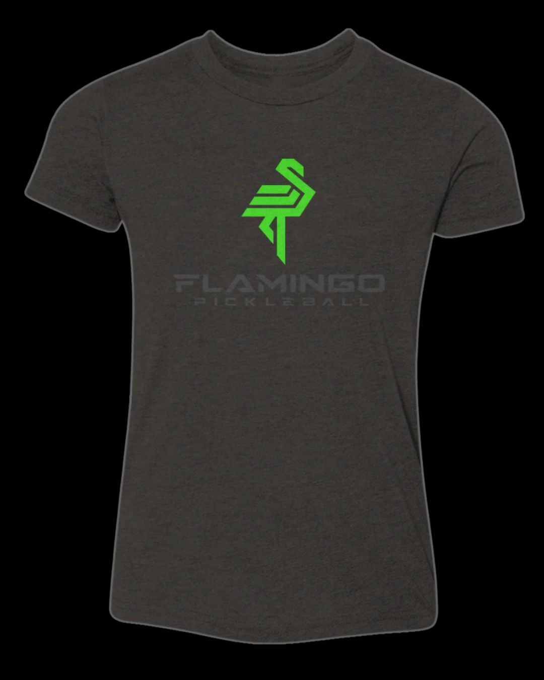 Youth Flamingo Pickleball Tee (GREEN)