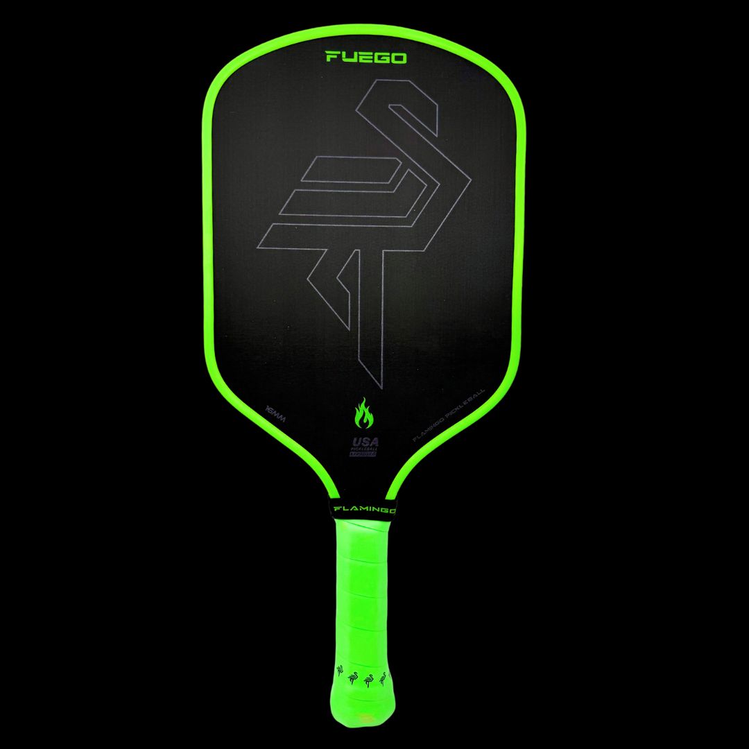 Fuego Pickleball Paddle (16mm) - Electric Lime + Free Paddle Cover