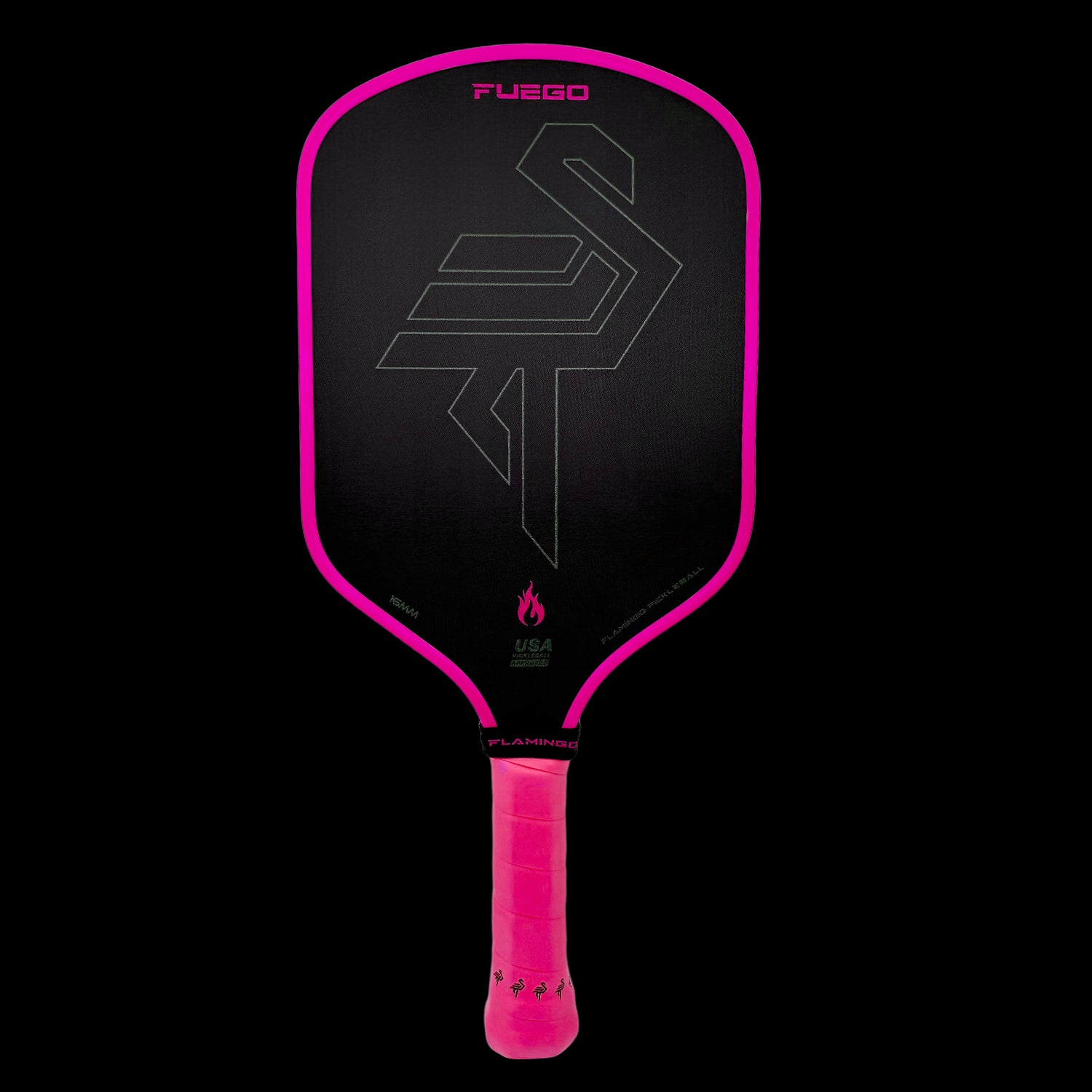 Fuego Pickleball Paddle (16mm) - Flamingo Pink + Free Paddle Cover